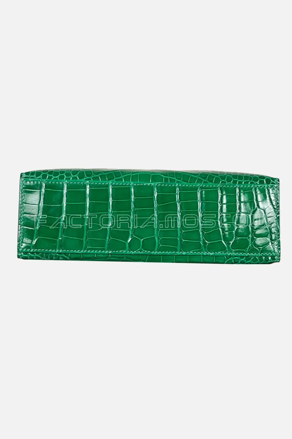 Hermes Kelly Pouchette Alligator Lisse Colour Cactus GHW