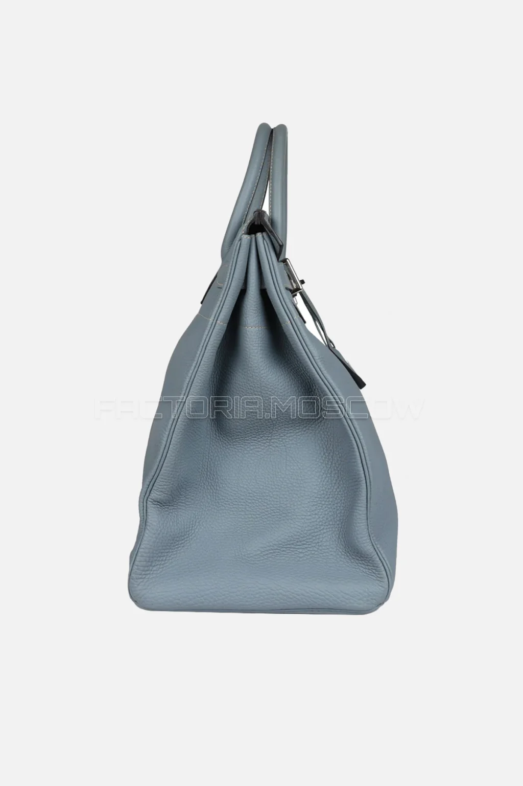 Hermes Birkin HAC 40 Bleu Lin Togo PHW