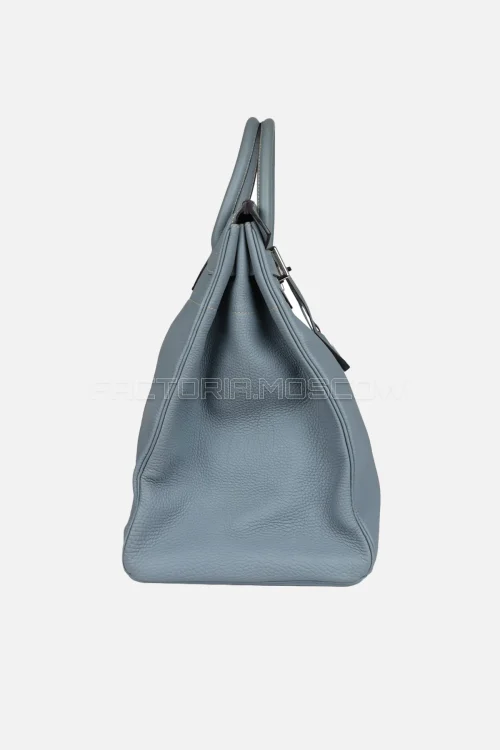 Hermes Birkin HAC 40 Bleu Lin Togo PHW