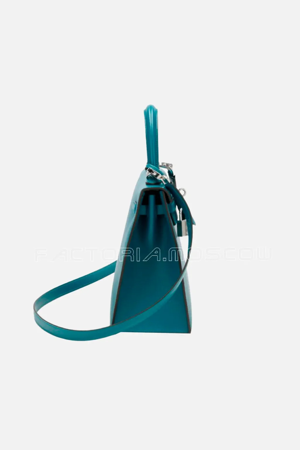 Hermès Kelly Sellier 25 Madame Colour Vert Bosphore and Rose Lipstick PHW