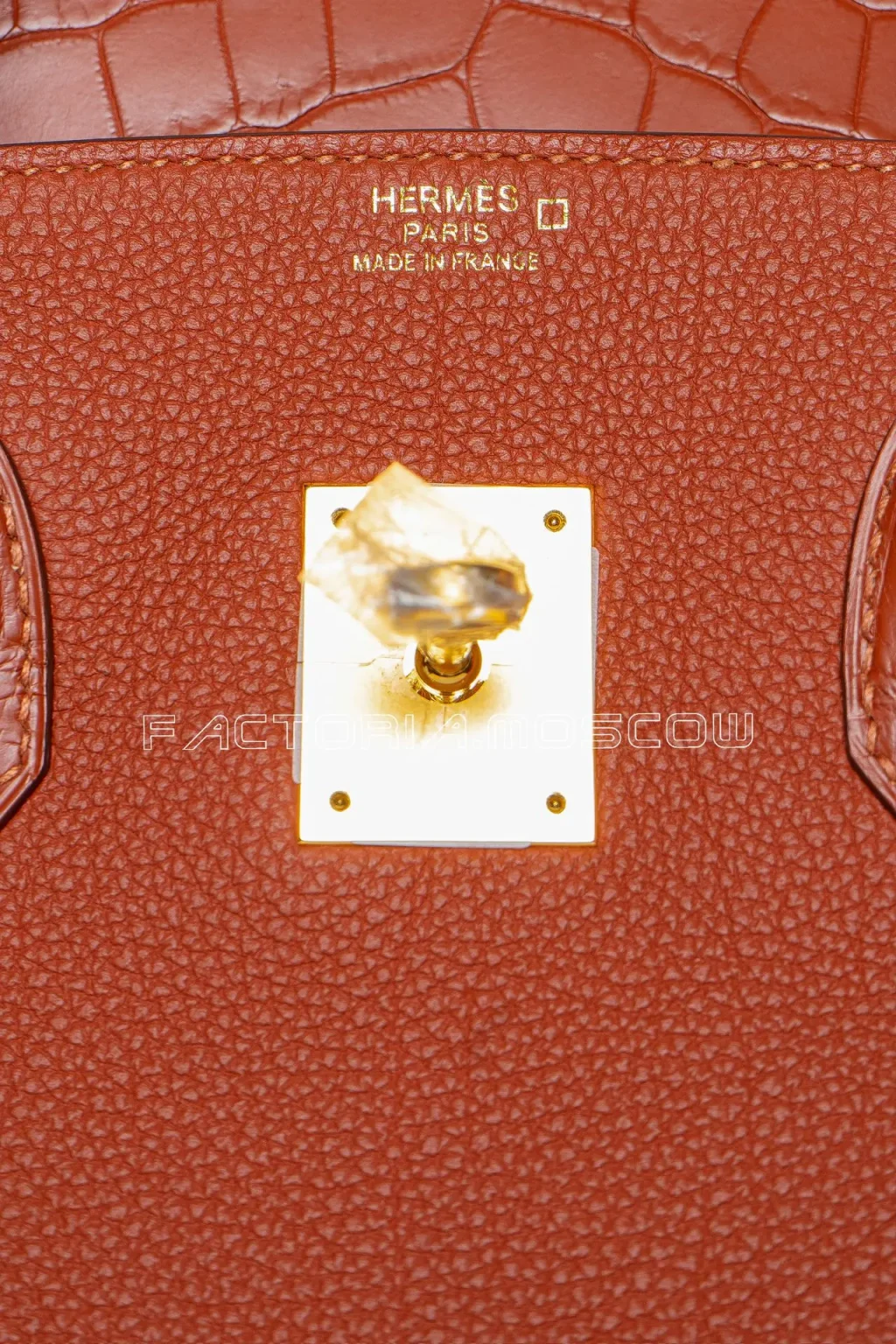 Hermes Birkin Touch 35 Togo/Alligator Matte Colour Cuivre GHW