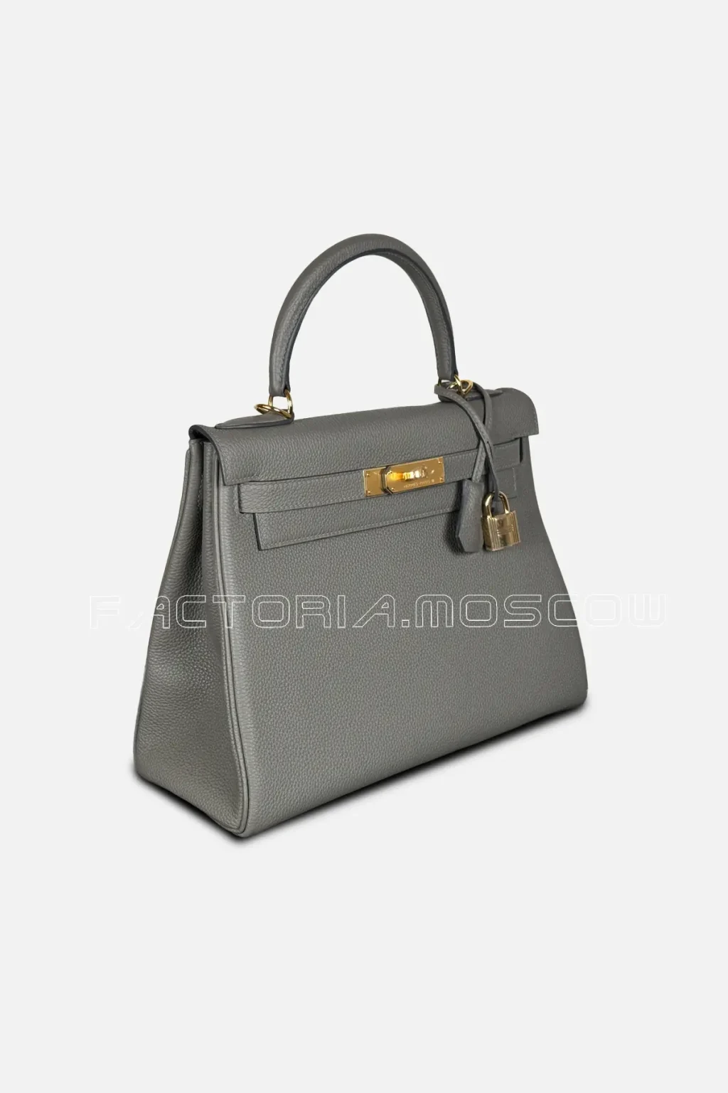 Hermes Kelly Retourne 28 Togo Colour Gris Meyer GHW