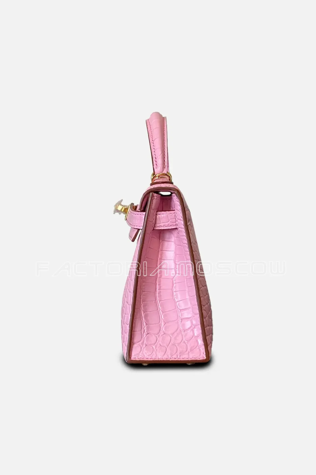 Hermes Kelly mini II 20 Alligator matte Colour 5 P Bubblegum GHW