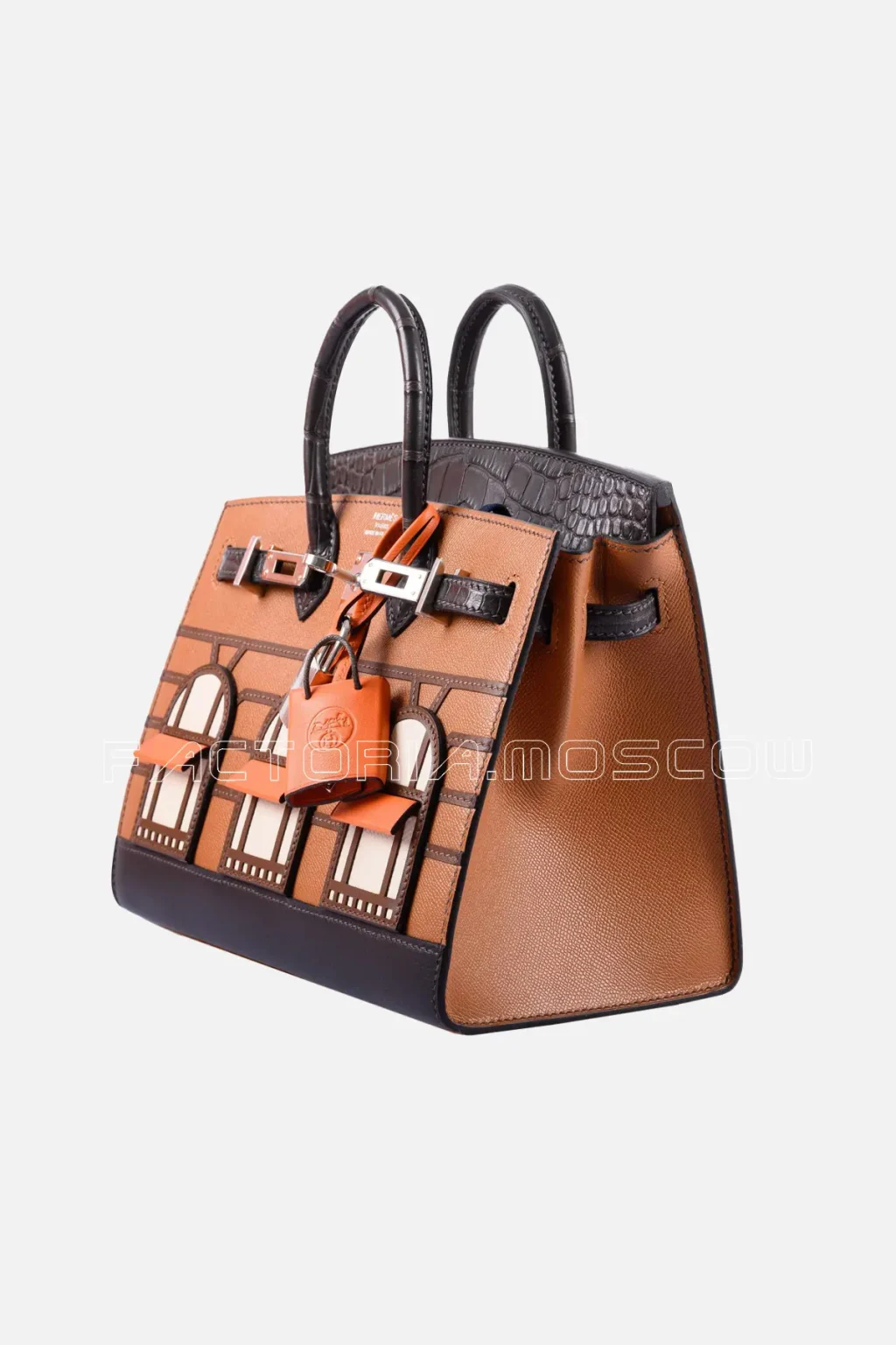 Hermes Faubourg Birkin Sellier 20 Matte Ebene Alligator, Gold Madame, Orange H Swift, Brulee And Ebene Sombrero, Craie Epsom Leather PHW