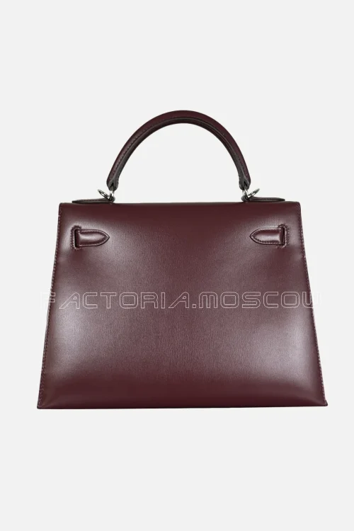 Hermes Kelly Sellier Box Calf Colour Rouge H PHW