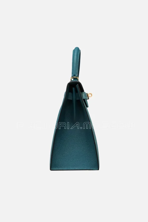 Hermes Kelly Sellier 28 Vert Bosphore Epsom GHW