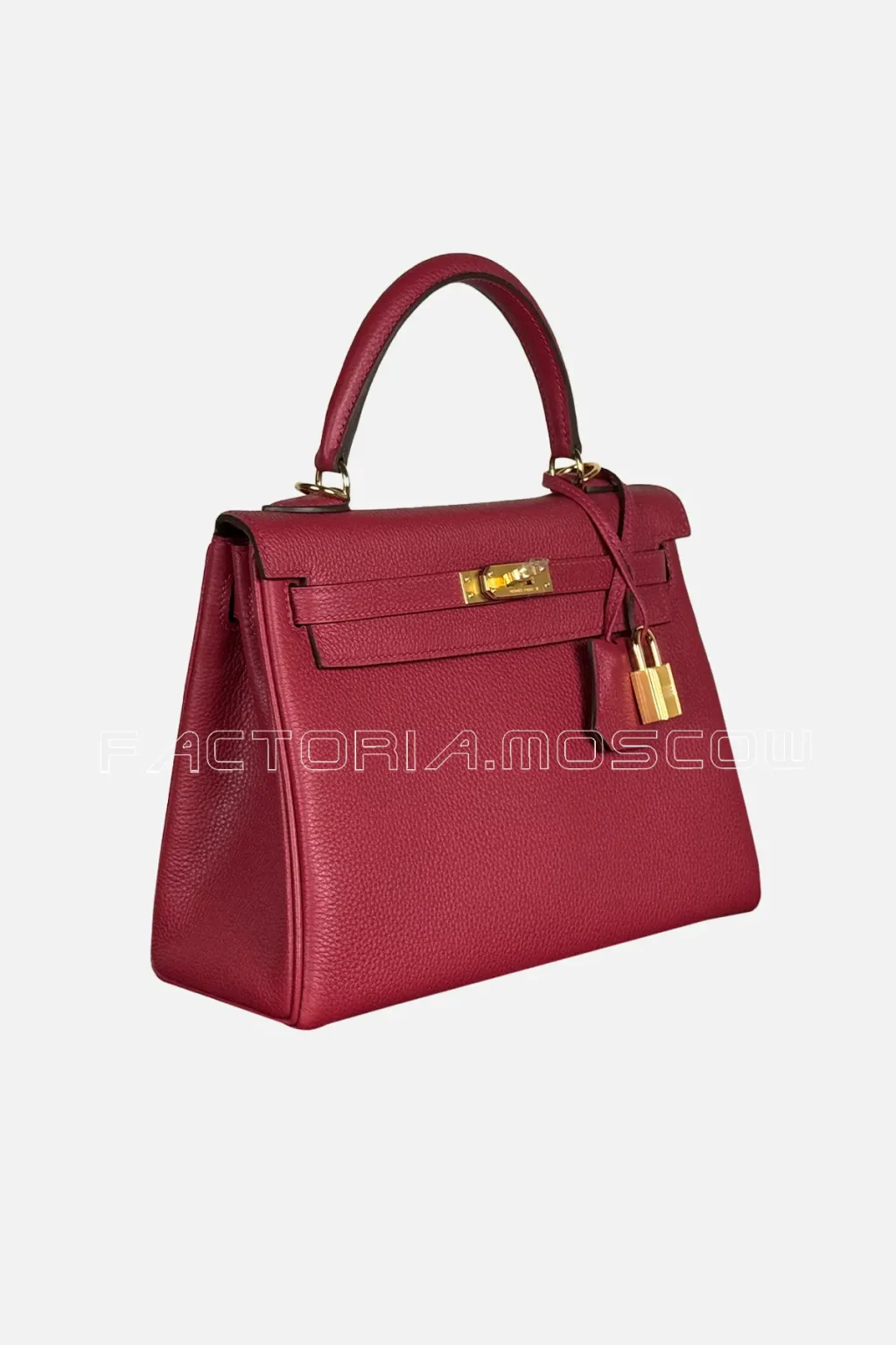 Hermes Kelly Retourne 25 Togo Colour Rouge Grenade GHW