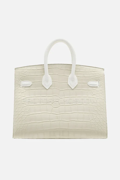 Hermès Birkin Sellier 20 Matte Beton Alligator, White Togo, Swift/Sombrero, Orange H/Craie Swift, Bleu Brume Chèvre PHW
