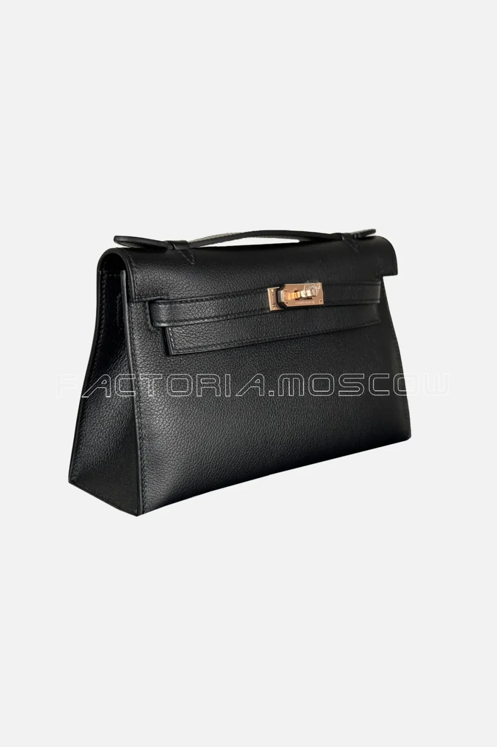 Hermès Kelly Pochette Evercolor Colour Black RGHW