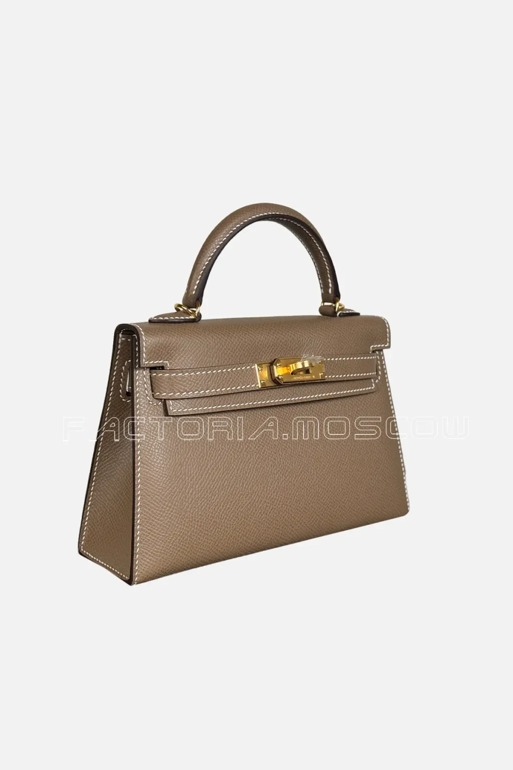Hermes Kelly Mini 20 Epsom Colour Etoupe Hardware GHW