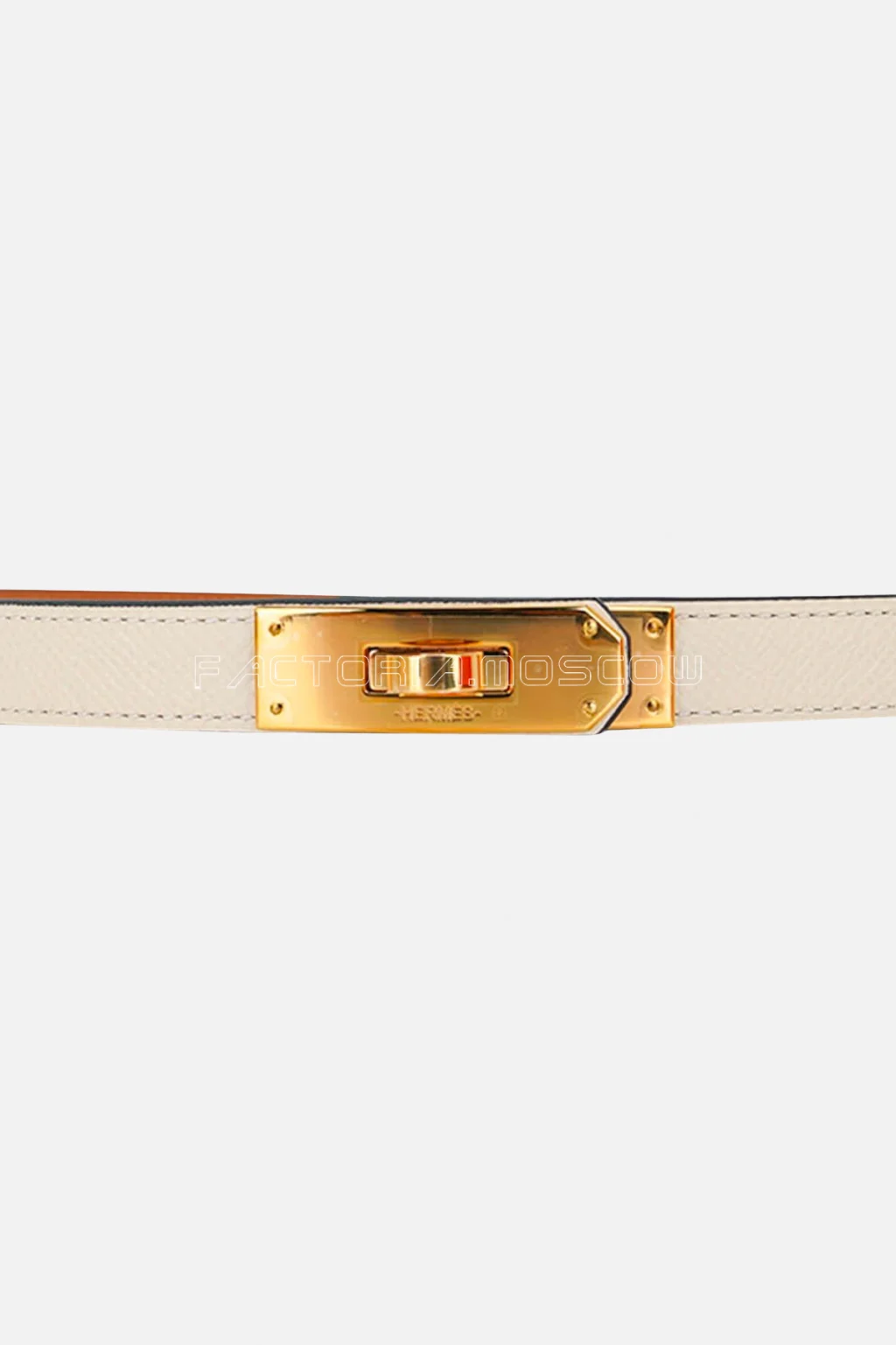 Hermès Kelly Pocket 18 Belt Craie Epsom GHW