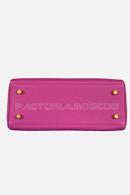 Hermes Kelly Retourne 25 Togo Colour Magnolia GHW