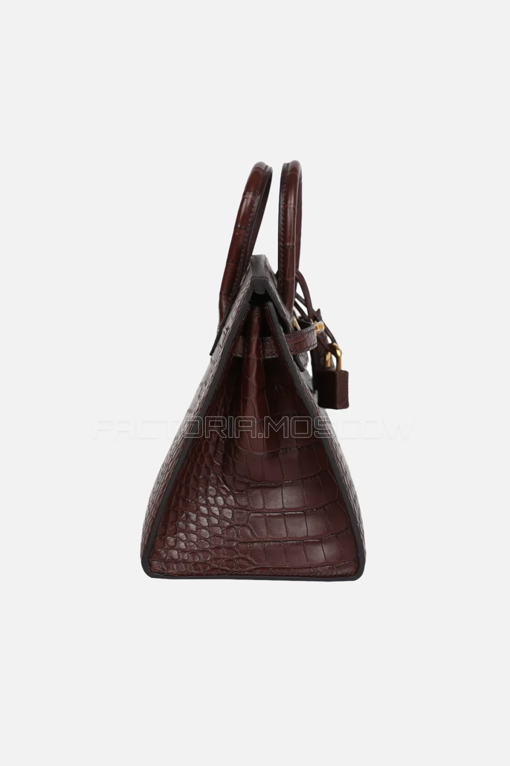 Hermès Birkin Sellier 25 Matte Alligator Havane GHW