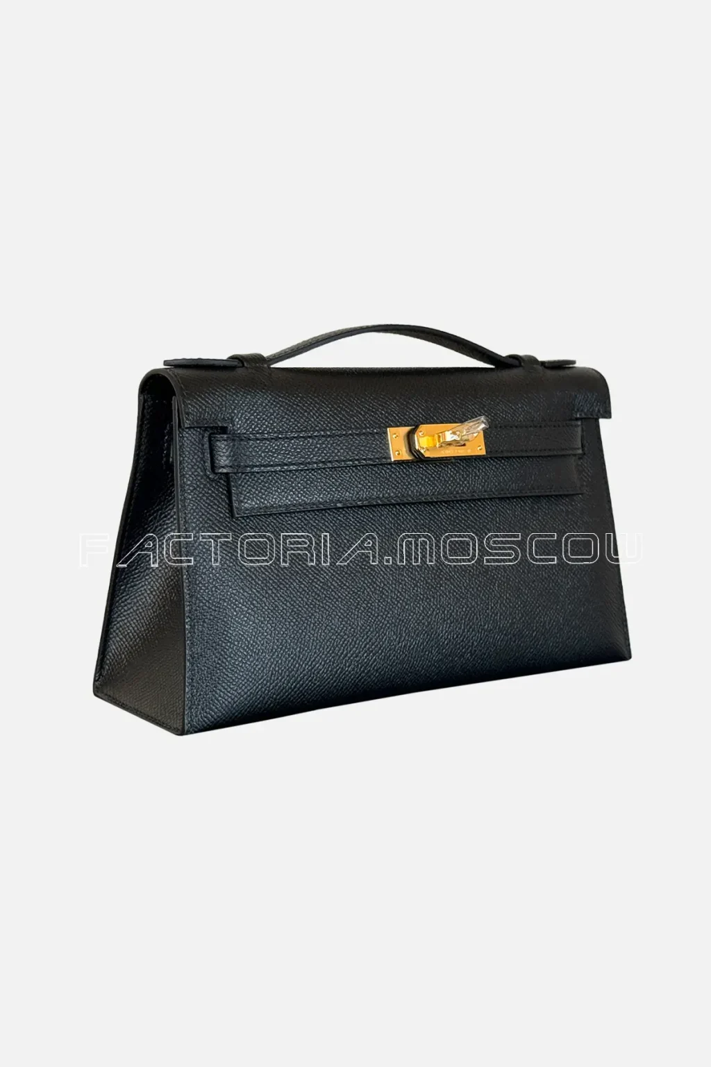 Hermes Kelly Pochette Epsom Colour Black GHW