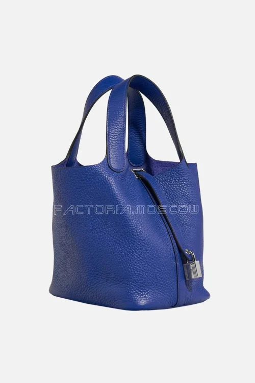 Hermès Picotin 18 Bleu Electrique Clemence PHW