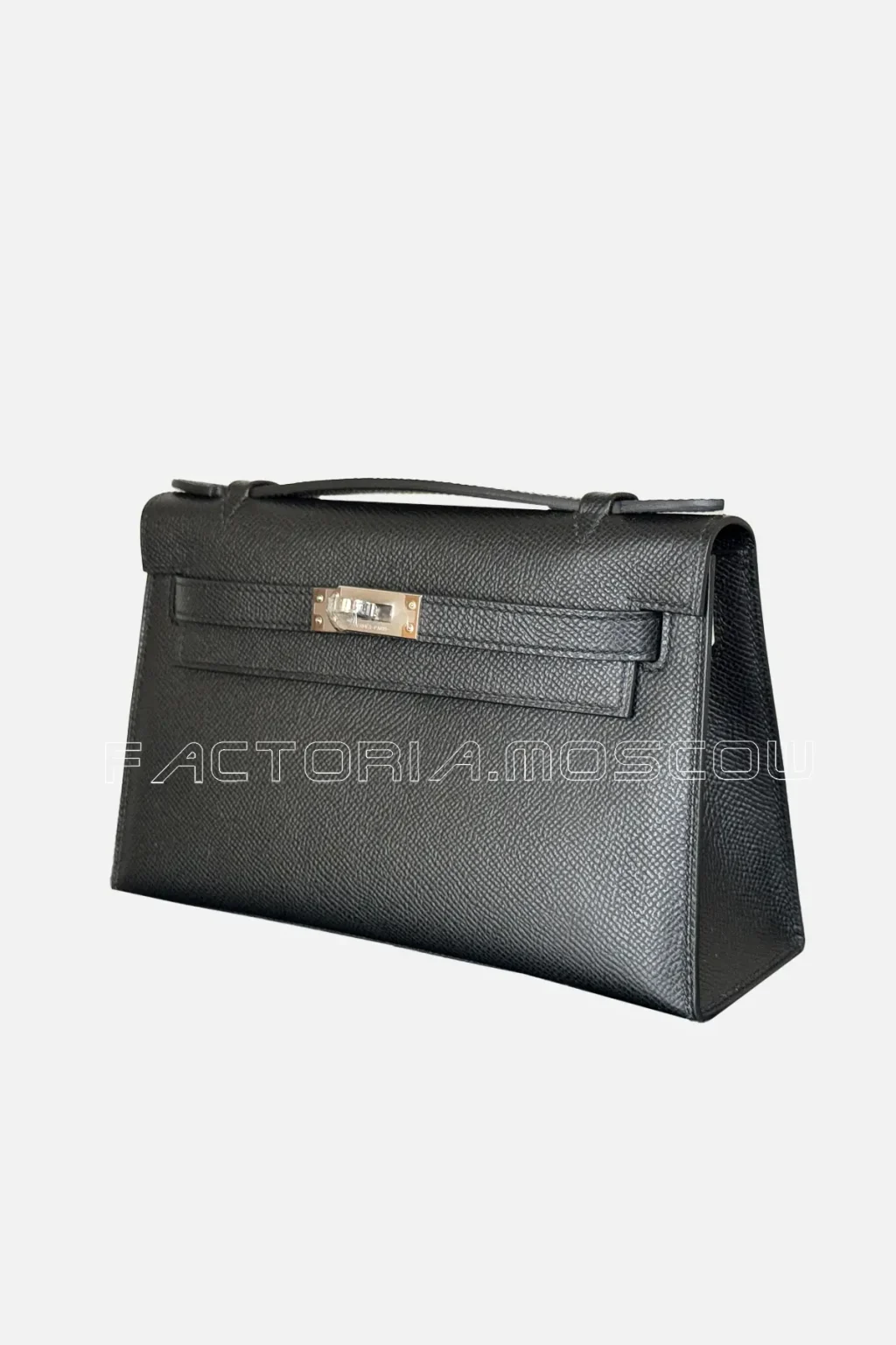 Hermes Kelly Pochette Epsom Colour Black Hardware PHW