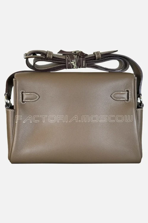 Hermes Kelly Messenger Evercolor Colour Etoupe PHW