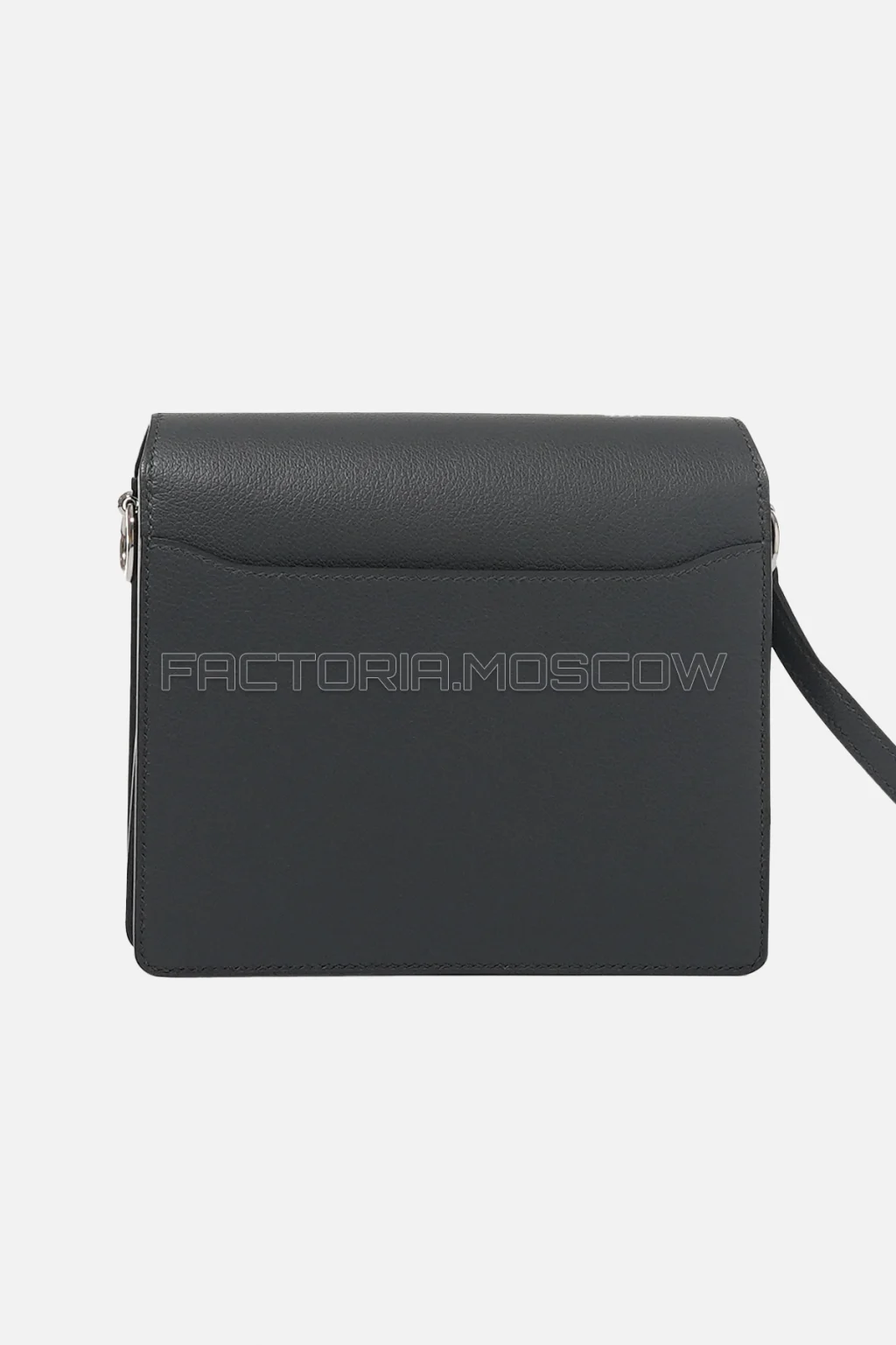 Hermès Mini Roulis 18 Gris Misty Evercolor PHW