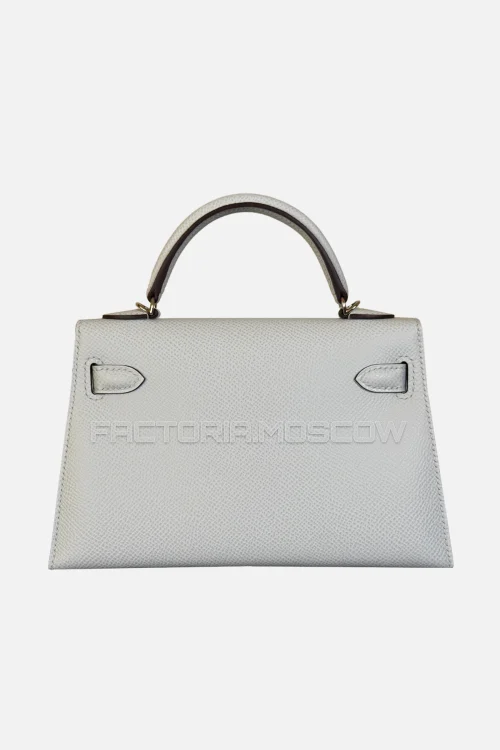 Hermes Kelly Mini 20 Epsom Colour Blue Brume Hardware PHW