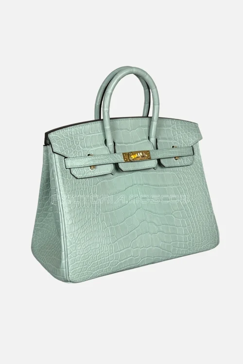 Hermès Birkin 25 Alligator Matte Colour Vert D'Eau Hardware GHW