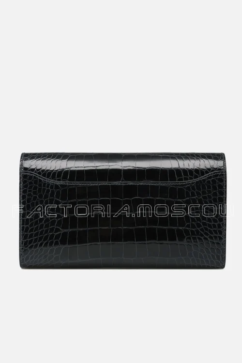 Hermes Constance Wallet Alligator lisse Blue Marine Hardware Ghw