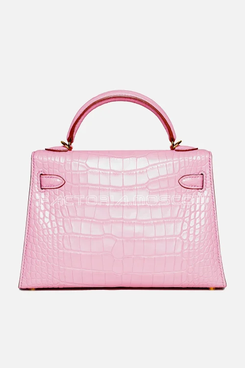 Hermes Kelly mini ll 20 Alligator matte Colour 5Р Bubblegum GHW