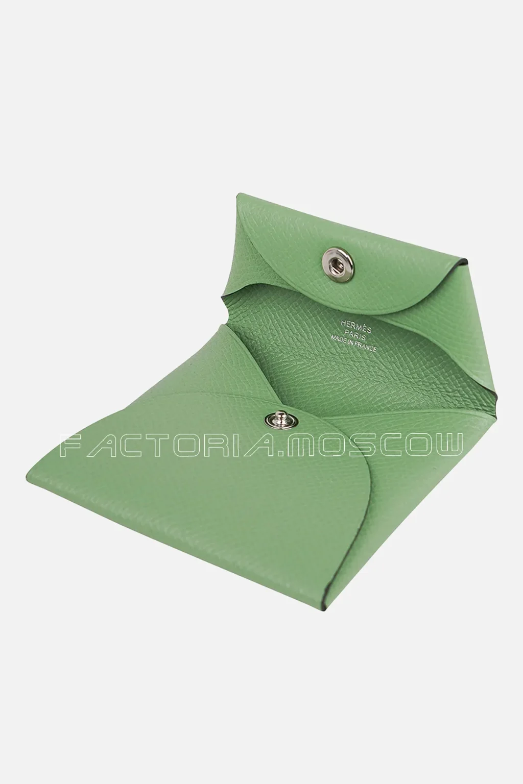 Hermes Bastia Change Purse Epsom leather Vert Criquete