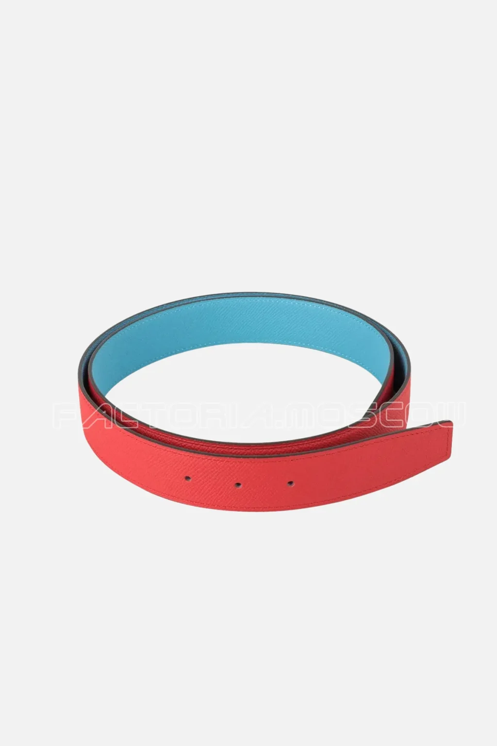 Hermes Belt H Constance 32 mm Rouge Coeur / Blue De Nord Epsom Brushed Gold