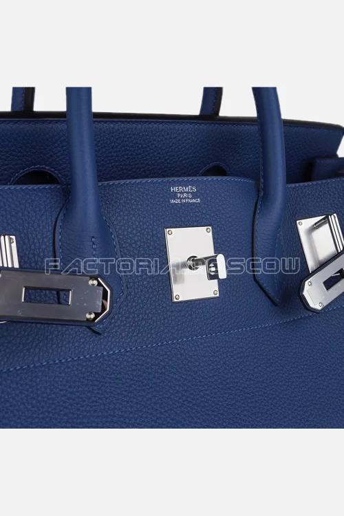 Hermes Birkin НАС 40 Togo Deep Blue PHW