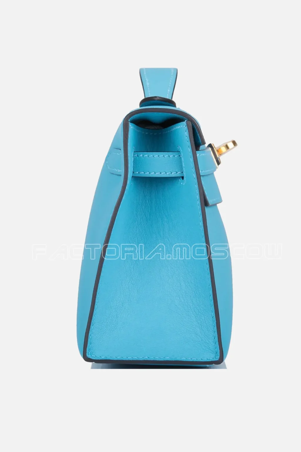 Hermes Kelly Pouchette Swift Colour Blue du Nord GHW