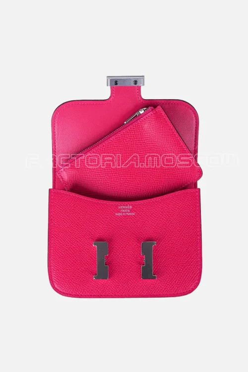 Hermes Constance Slim Epsom leather Rose Mexico Hardware Phw
