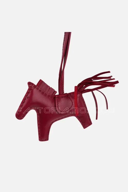 Hermes Rodeo PM Bag Charm Rubis New w/Box