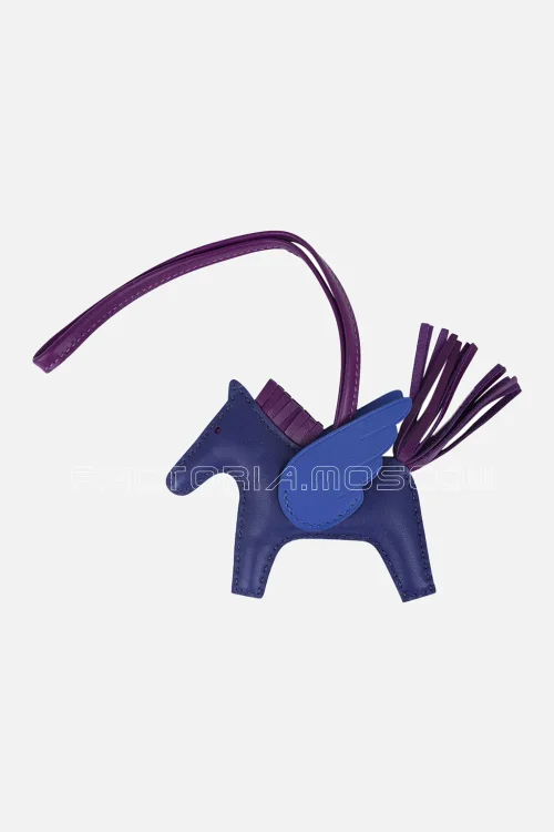 Hermes Pegase Rodeo PM Bag Charm Blue Sapphire / Blue de France / Violet