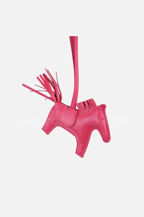 Hermes Rodeo PM Bag Charm Rose Mexico New w/ Box