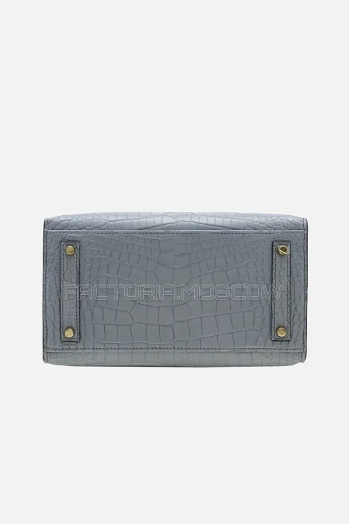 Hermès Birkin Sellier 20 Matte Alligator Gris Ciment GHW