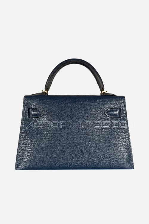 Hermes Kelly Mini II 20 Chèvre Colour Bleu Sapphire GHW