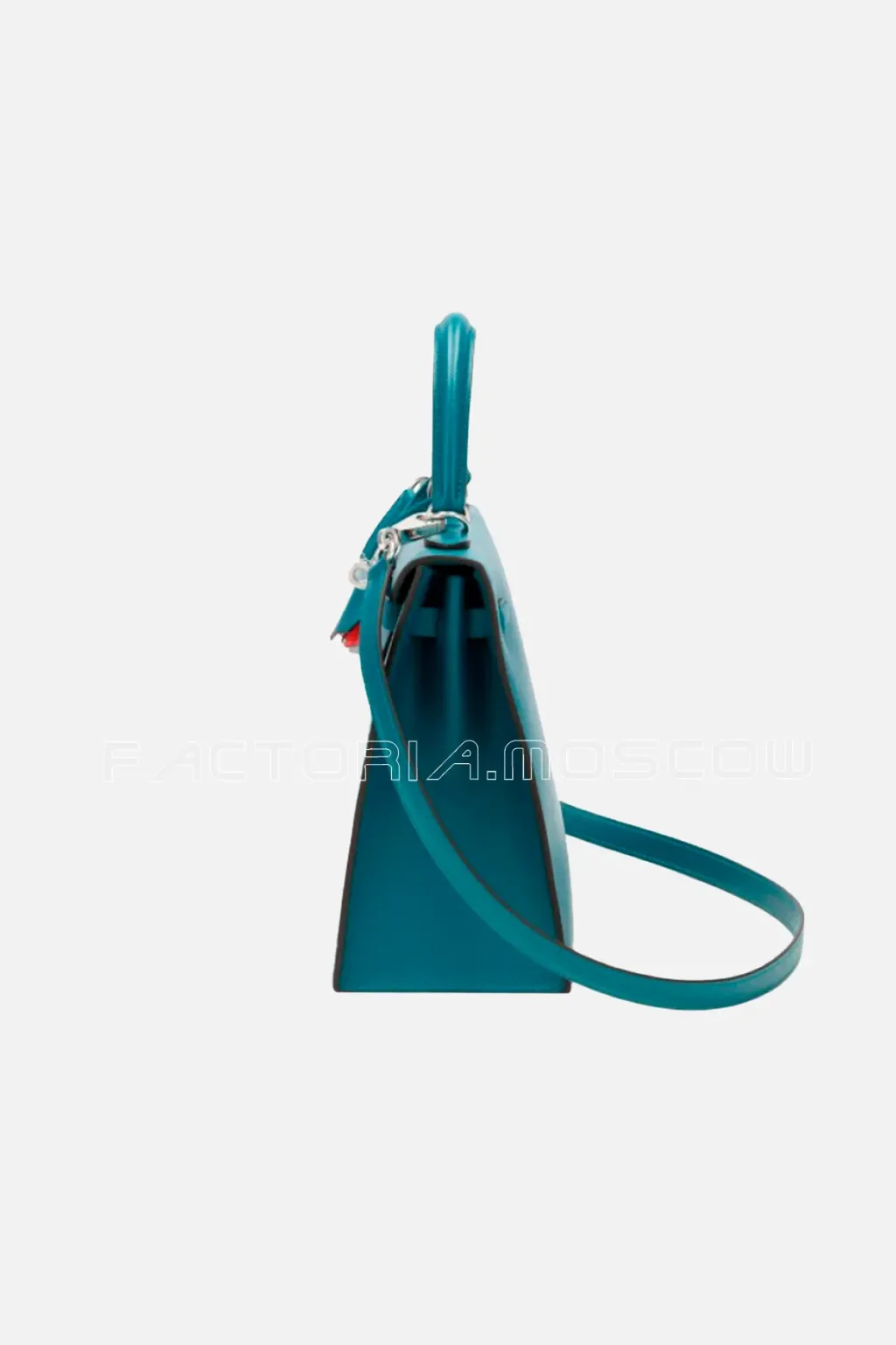 Hermès Kelly Sellier 25 Madame Colour Vert Bosphore and Rose Lipstick PHW