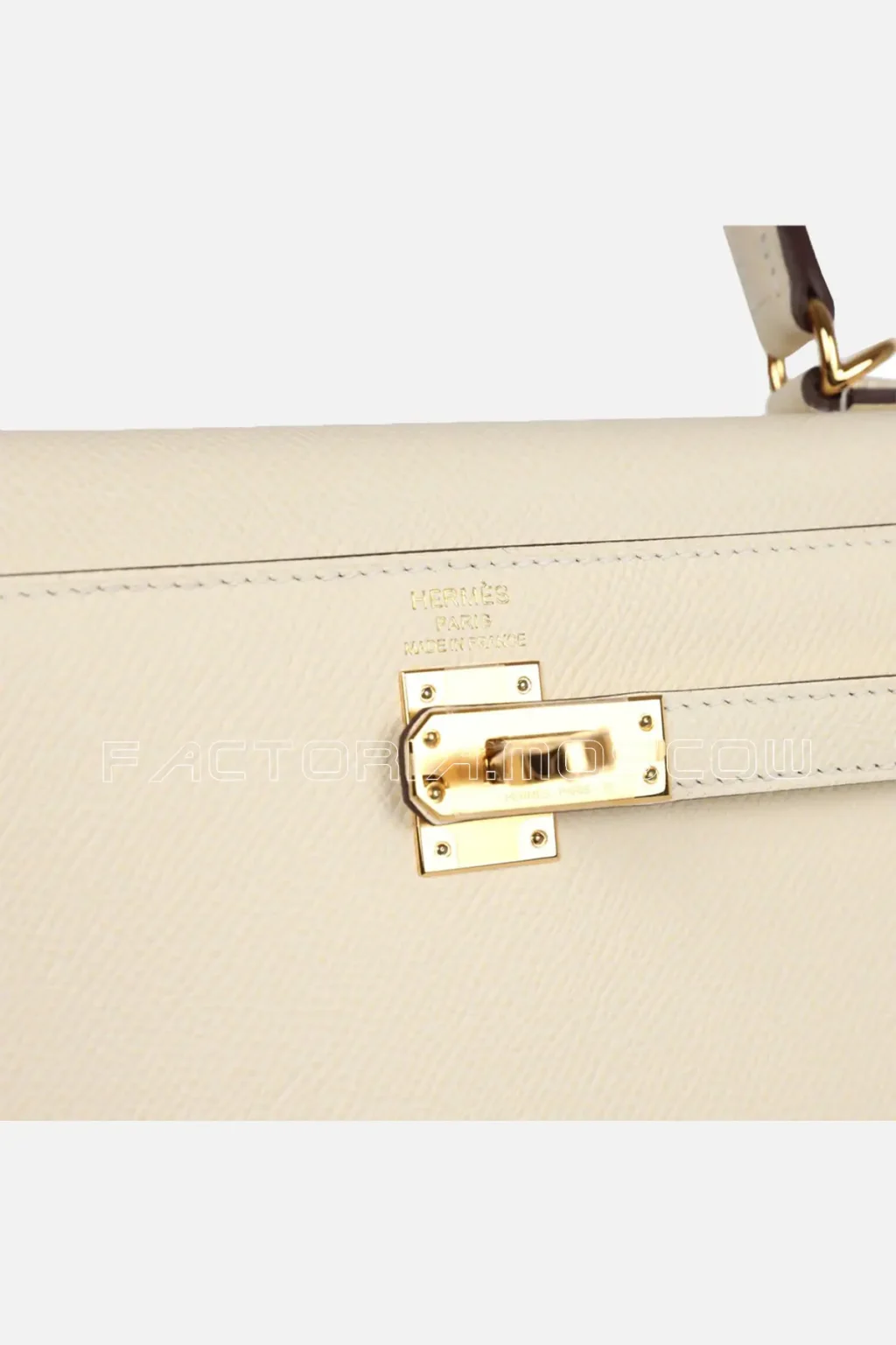 Hermès Kelly Sellier 25 Nata Epsom GHW