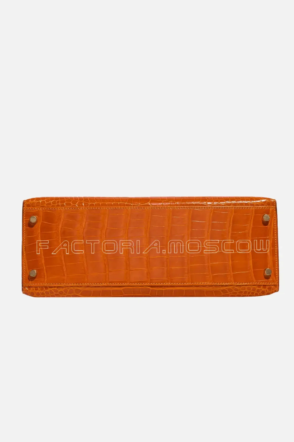 Hermès Kelly Sellier 32 Porosus Crocodile Colour Pain D'Epice GHW