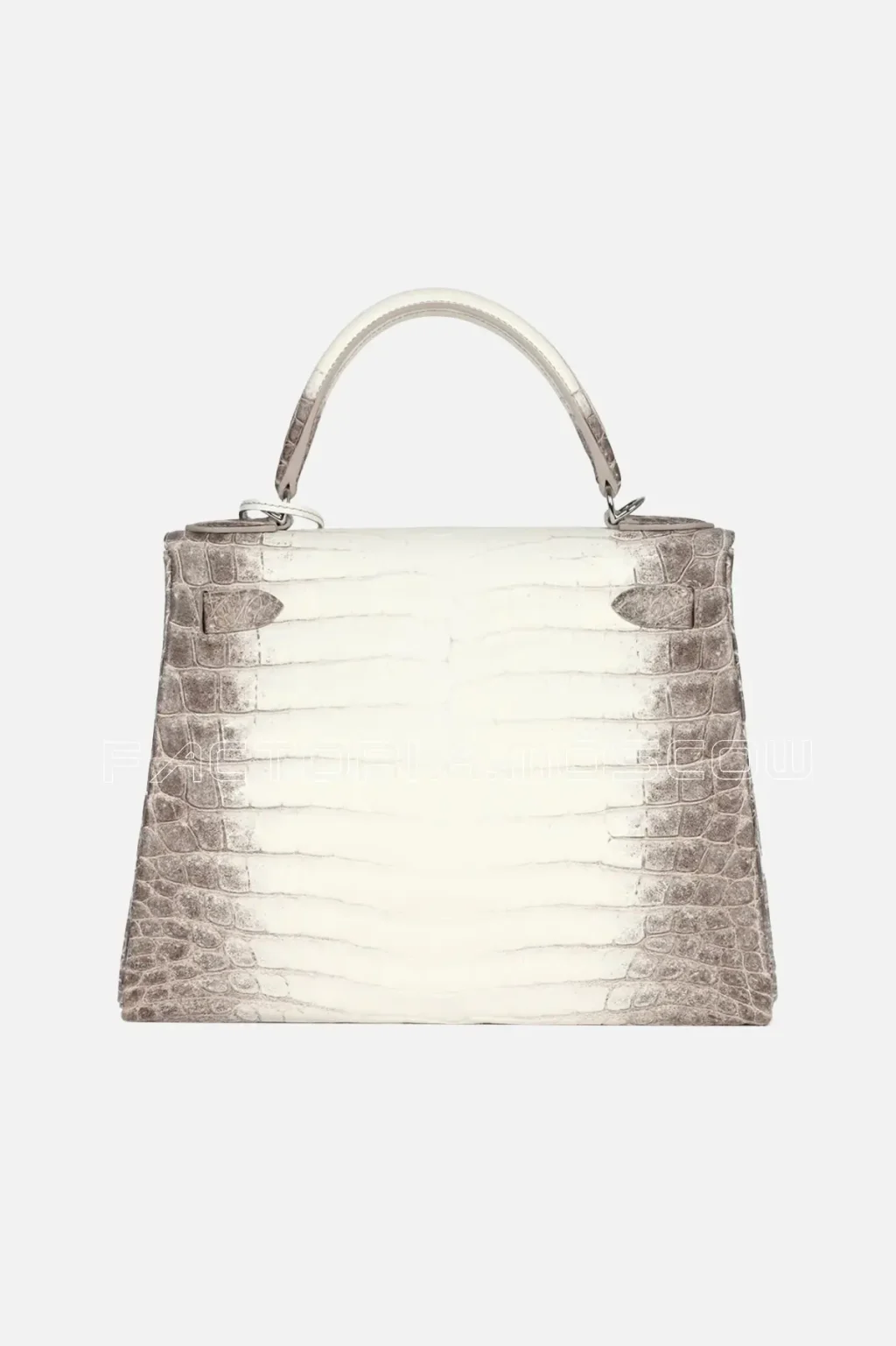 Hermès Kelly Retourne 28 Himalaya Matte Niloticus Crocodile PHW