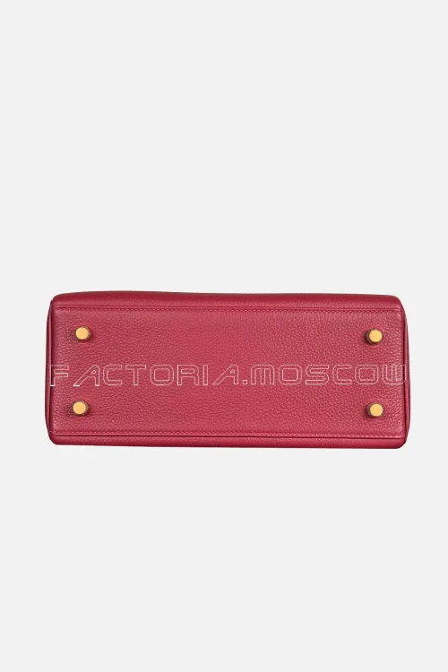 Hermes Kelly Retourne 25 Togo Colour Rouge Grenade GHW