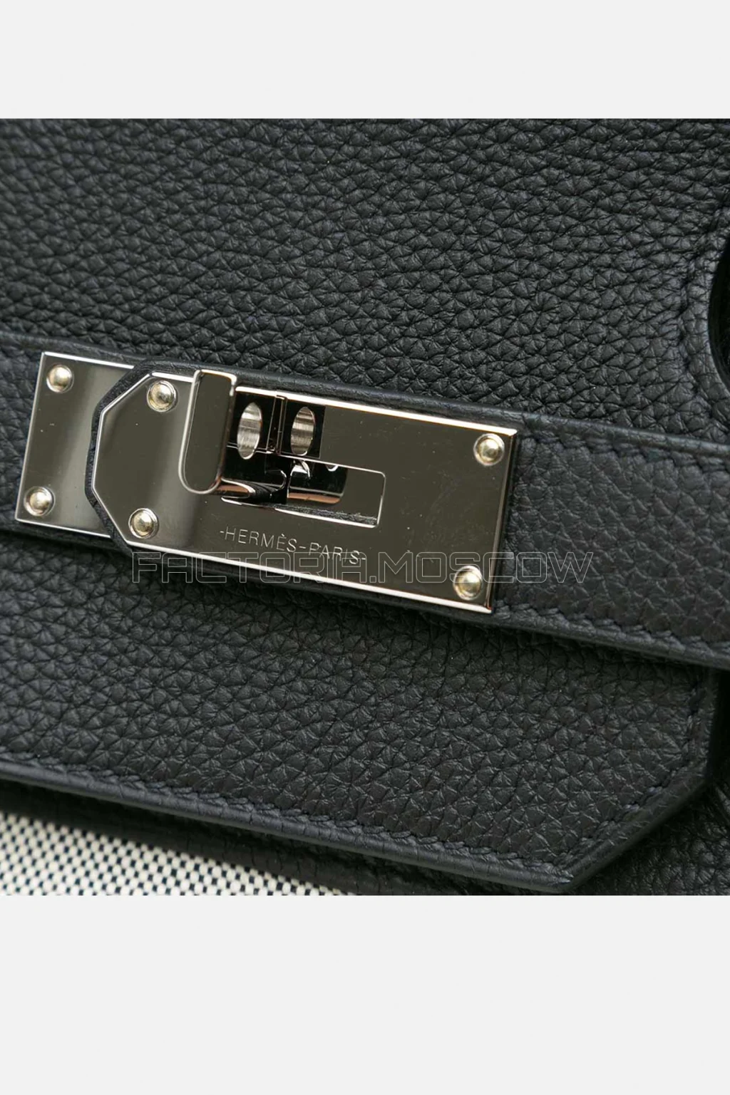 Hermes Birkin 40 Evercolor/Toile Colour Graphite PHW