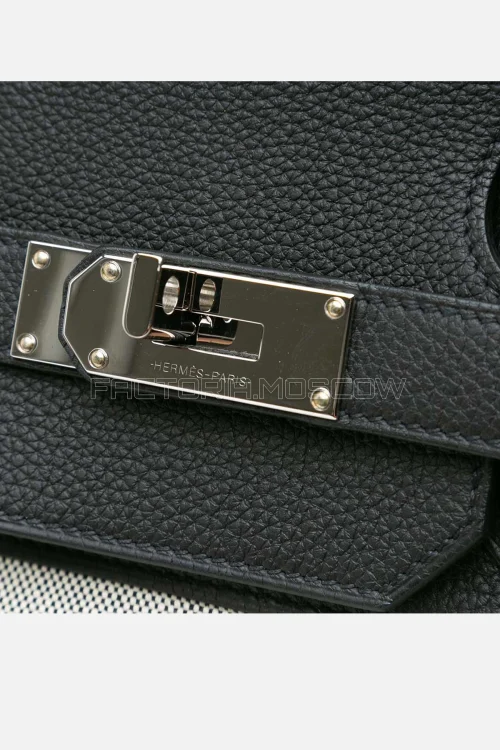 Hermes Birkin 40 Evercolor/Toile Colour Graphite PHW