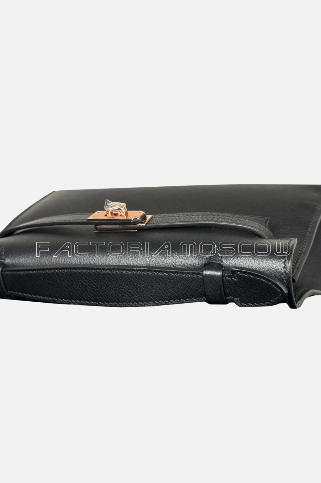 Hermès Kelly Pochette Evercolor Colour Black RGHW