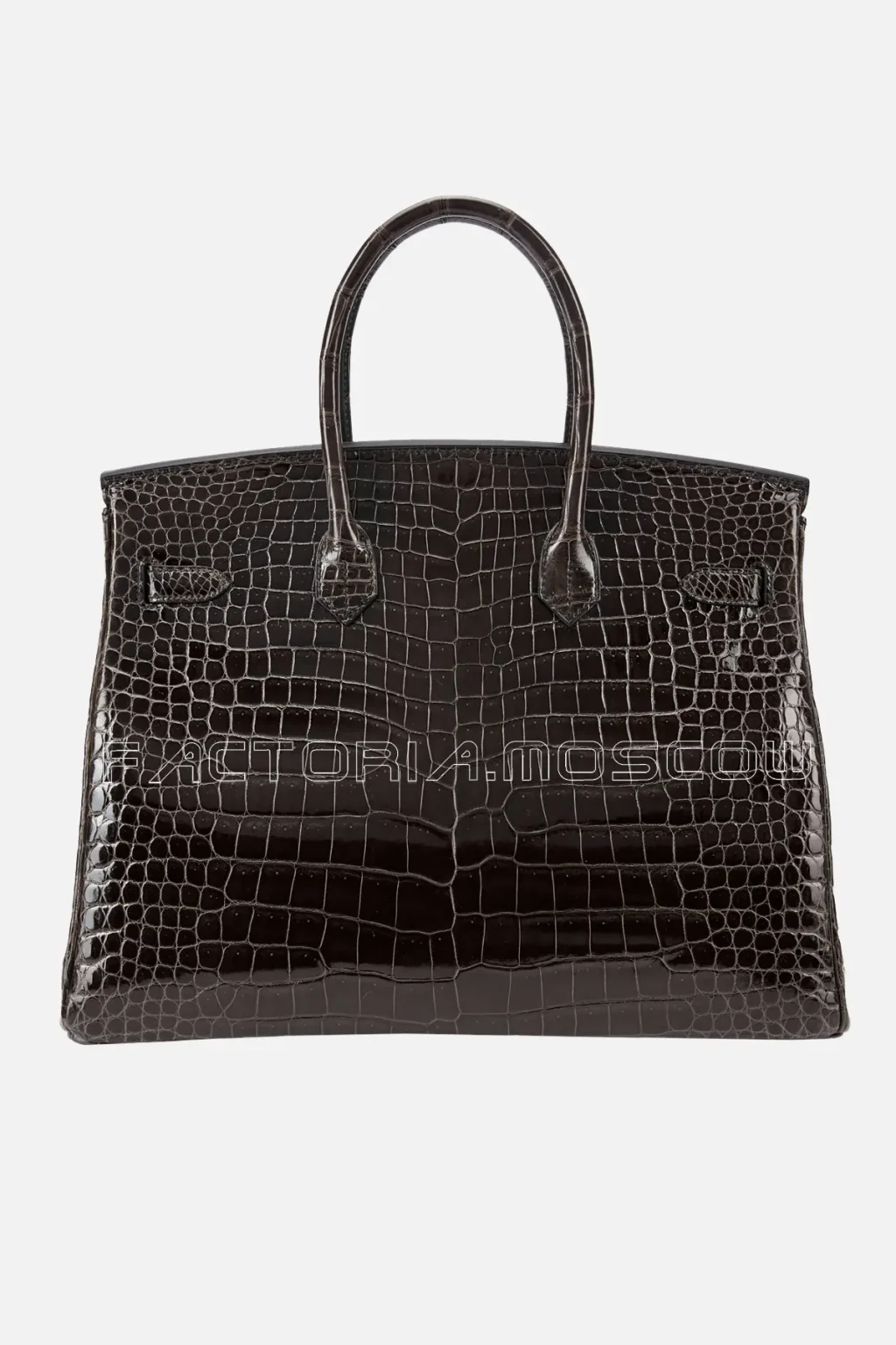 Hermès Birkin 35 Shiny Porosus Crocodile Colour Graphite PHW