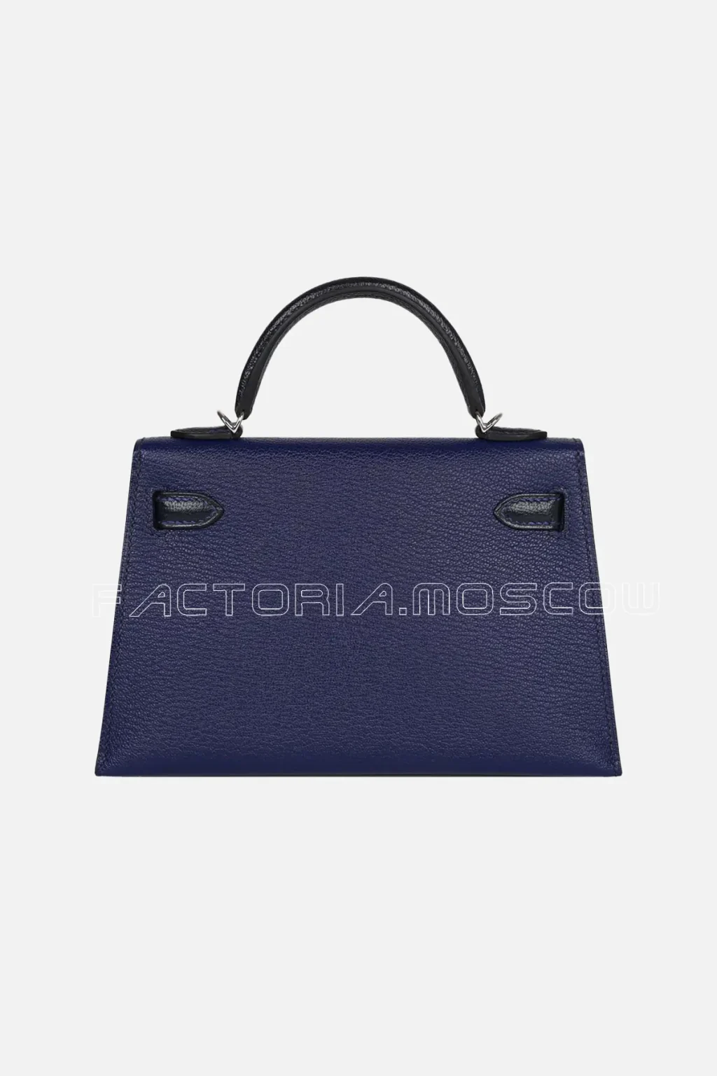 Hermès Special Order HSS Kelly Mini 20 Chevre Colour Blue Encre/Black PHW