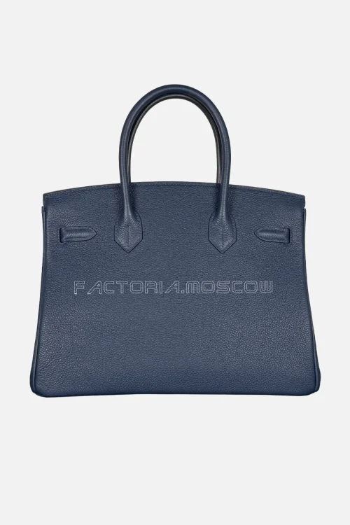 Hermes HSS Birkin 30 Togo Bleu Sapphire/Gris Mouette Hardware PHW