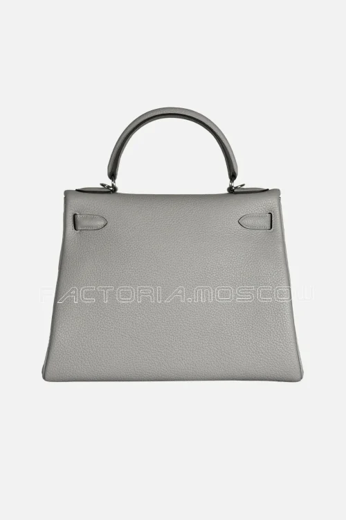 Hermes Kelly Retourne 28 Togo Colour Blue Glacier PHW