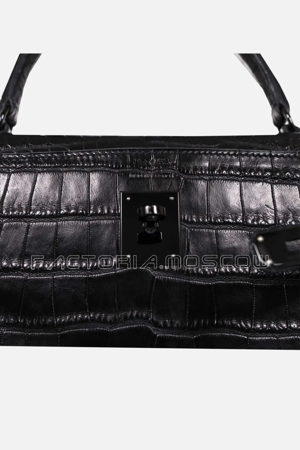 Hermes Kelly Retourne 35 So Black Alligator Matte Hardware Black