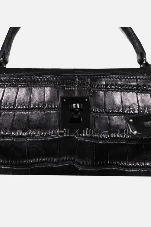 Hermes Kelly Retourne 35 So Black Alligator Matte Hardware Black